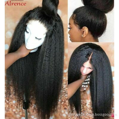 Sunlight Lace Front Hd Extensions Toupee Best Quality Raw Peruvian Already Made Mink Virgin Brazilian Kinky Straight Hair
